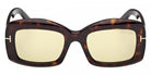 Tom Ford® VENETIA FT1218 FT1218 52E 53 - Dark Havana / Brown Photochromic Sunglasses