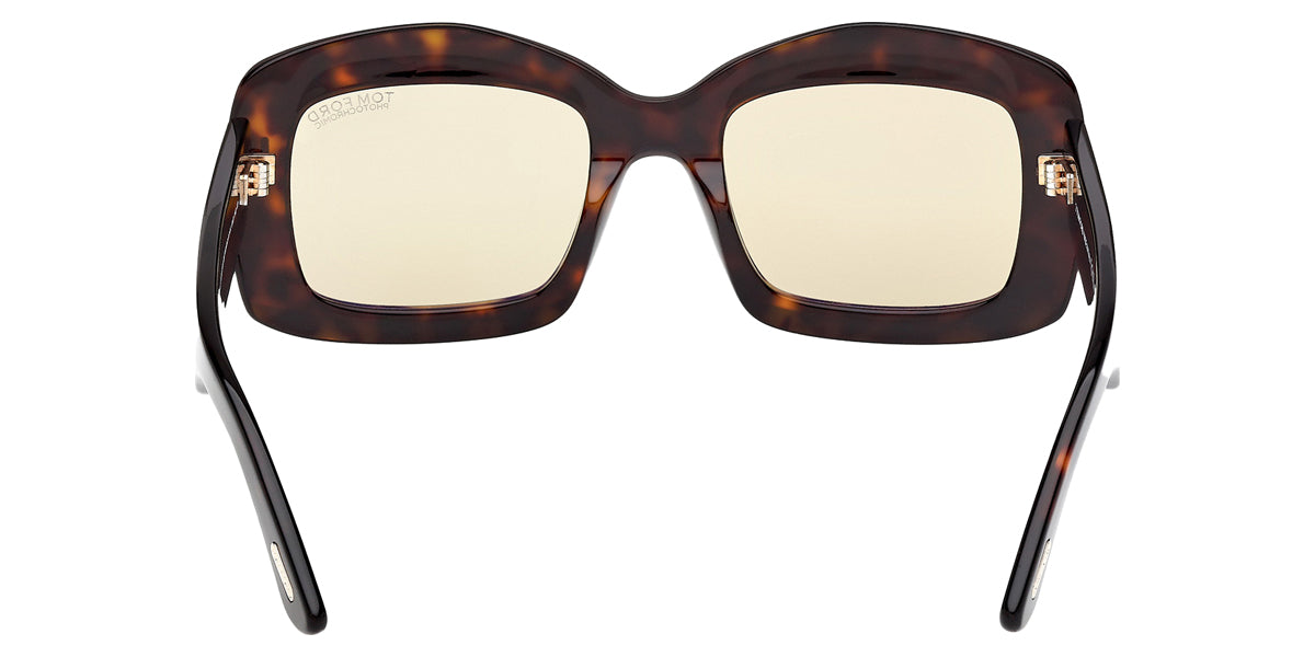 Tom Ford® VENETIA FT1218 FT1218 52E 53 - Dark Havana / Brown Photochromic Sunglasses
