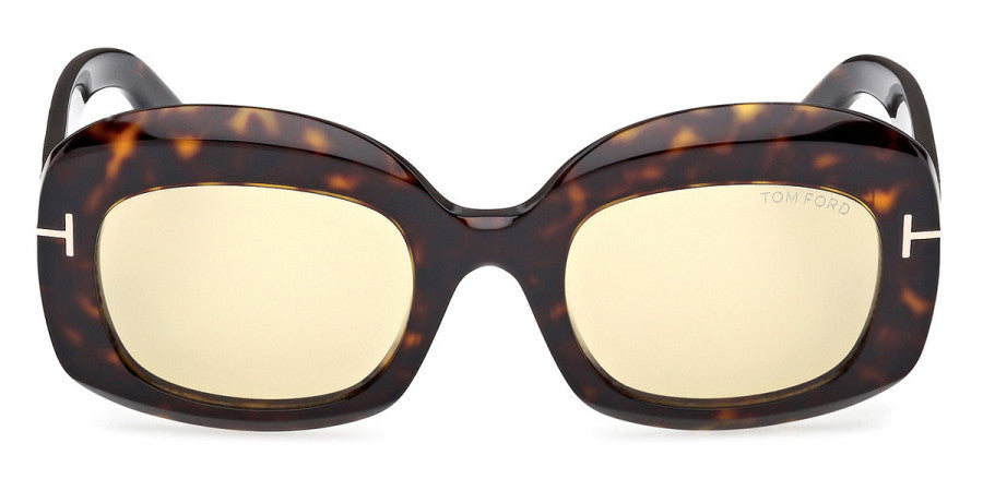 Tom Ford® FT1219 FT1219 52E 53 - Dark Havana Sunglasses