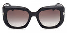 Tom Ford® FT1220 FT1220 01B 52 - Shiny Black / Gradient Smoke Sunglasses