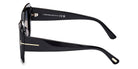 Tom Ford® FT1220 FT1220 01D 52 - Shiny Black / Smoke Polarized Sunglasses