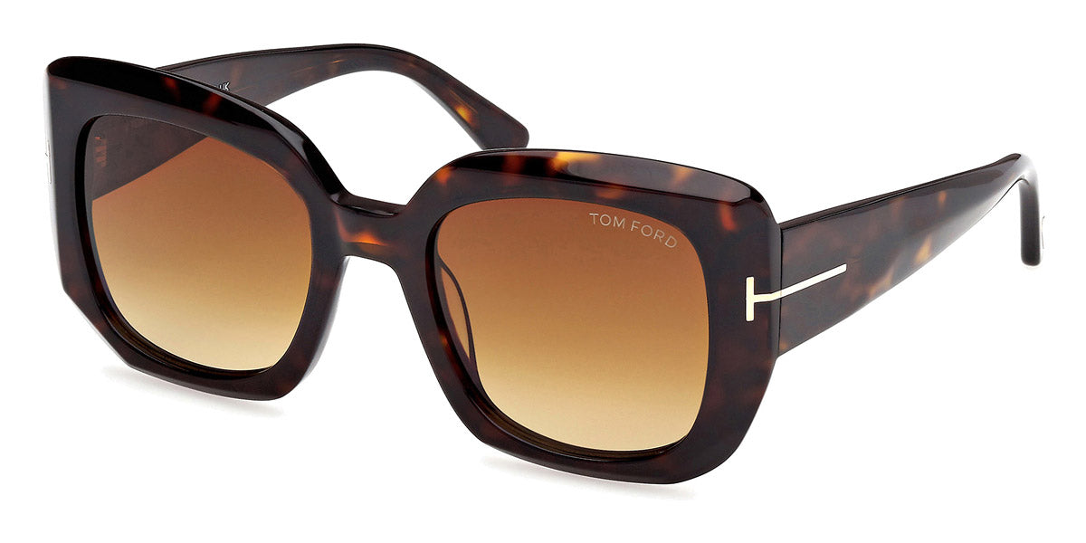 Tom Ford® FT1220 FT1220 52F 52 - Dark Havana / Gradient Brown Sunglasses