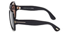 Tom Ford® FT1221 FT1221 01A 60 - Shiny Black / Smoke Sunglasses