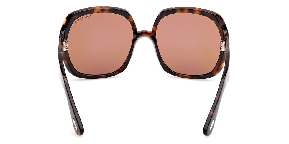 Tom Ford® FT1221 FT1221 52E 60 - Dark Havana / Brown Sunglasses