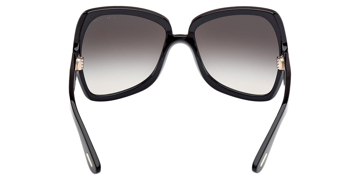 Tom Ford® JERRY FT1222 FT1222 01B 60 - Shiny Black / Gradient Smoke Sunglasses