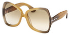 Tom Ford® JERRY FT1222 FT1222 41F 60 - Yellow / Gradient / Gradient Brown Sunglasses