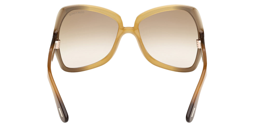 Tom Ford® JERRY FT1222 FT1222 41F 60 - Yellow / Gradient / Gradient Brown Sunglasses