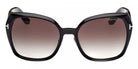 Tom Ford® Plum FT1223 FT1223 01B 58 - Shiny Black / Gradient Smoke Sunglasses