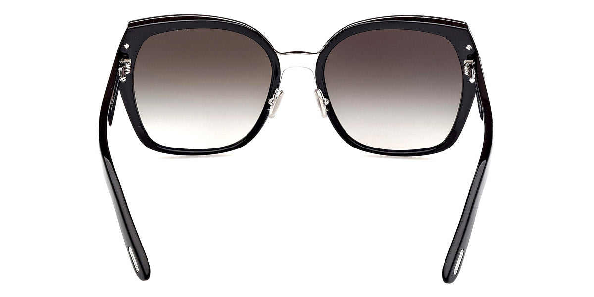Tom Ford® Plum FT1223 FT1223 01B 58 - Shiny Black / Gradient Smoke Sunglasses