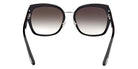 Tom Ford® Plum FT1223 FT1223 01B 58 - Shiny Black / Gradient Smoke Sunglasses