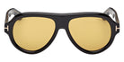 Tom Ford® FT1225 Sunglasses FT1225 01E 59 - 01E - Shiny Black/Shiny Black
