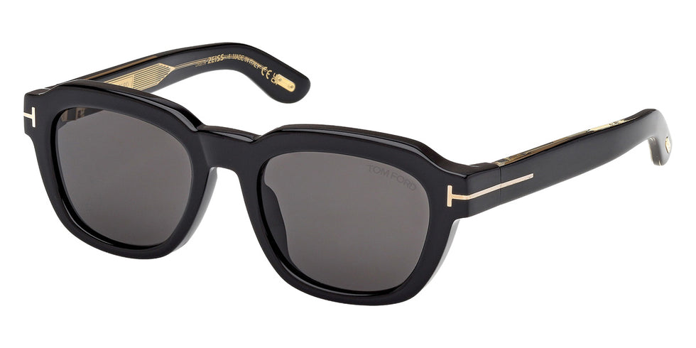 Tom Ford® FT1226-F Sunglasses FT1226-F 01A 53 - 01A - Shiny Black/Shiny Black