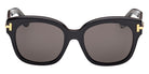 Tom Ford® FT1235 Sunglasses FT1235 01A 55 - 01A - Shiny Black/Shiny Black