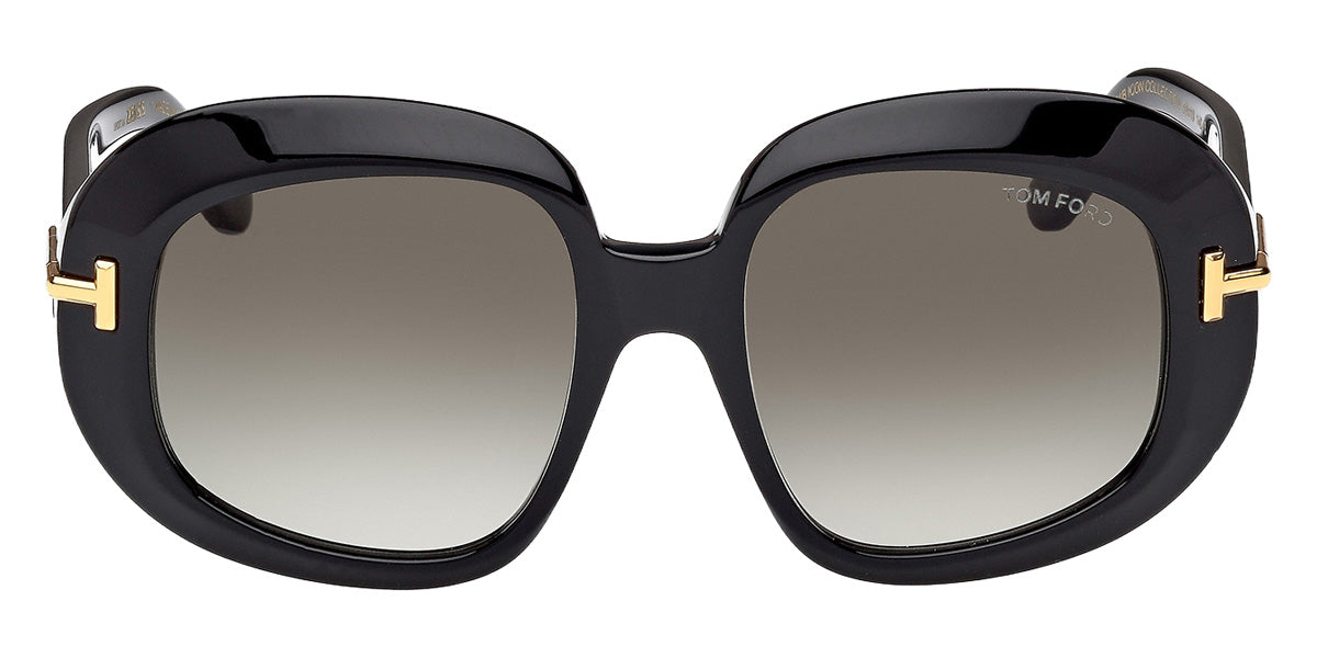 Tom Ford® FT1237-F Sunglasses FT1237-F 01B 53 - 01B - Shiny Black/Shiny Black