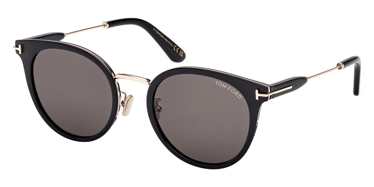 Tom Ford® FT1244-K Sunglasses FT1244-K 01A 54 - 01A - Shiny Black/Shiny Black