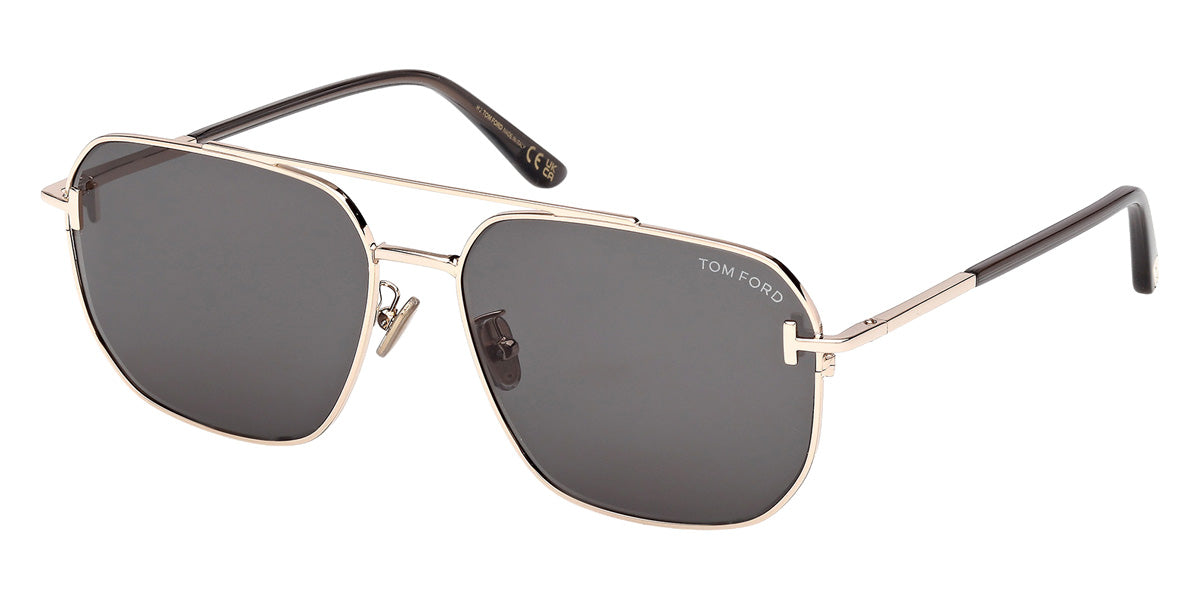Tom Ford® FT1249-K Sunglasses FT1249-K 28N 61 - 28N - Shiny Rose Gold/Shiny Rose Gold