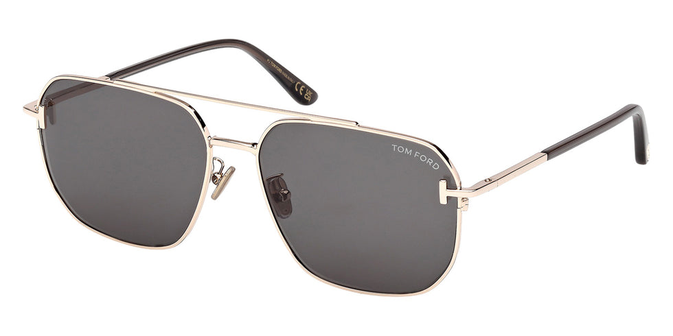 Tom Ford® FT1249-K Sunglasses FT1249-K 28N 61 - 28N - Shiny Rose Gold/Shiny Rose Gold