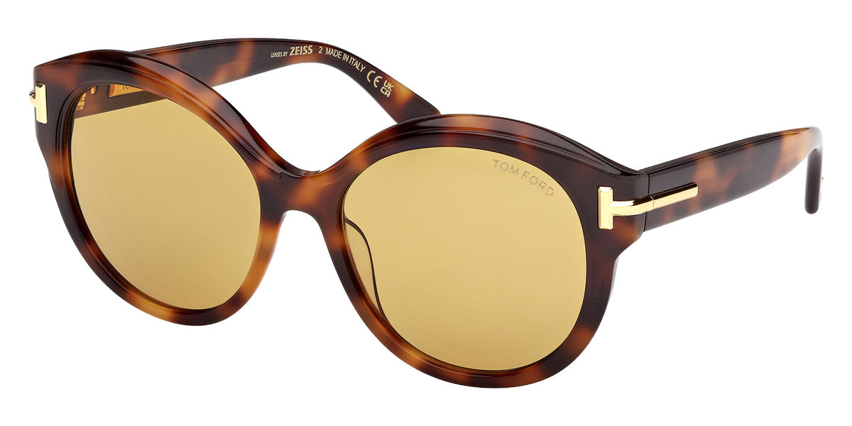 Tom Ford® FT1251 Sunglasses FT1251 53E 57 - 53E - Blonde Havana/Blonde Havana