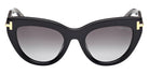 Tom Ford® FT1252 Sunglasses FT1252 01B 52 - 01B - Shiny Black/Shiny Black