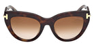 Tom Ford® FT1252 Sunglasses FT1252 52F 52 - 52F - Dark Havana/Dark Havana