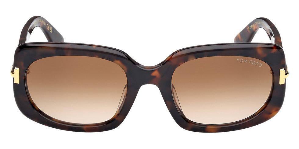 Tom Ford® FT1253-F Sunglasses FT1253-F 52F 56 - 52F - Dark Havana/Dark Havana