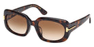 Tom Ford® FT1253-F Sunglasses FT1253-F 52F 56 - 52F - Dark Havana/Dark Havana