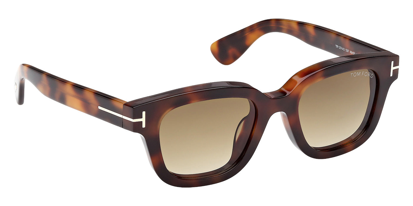 Tom Ford® FT1274-D Sunglasses - Blonde Havana/Gradient Brown