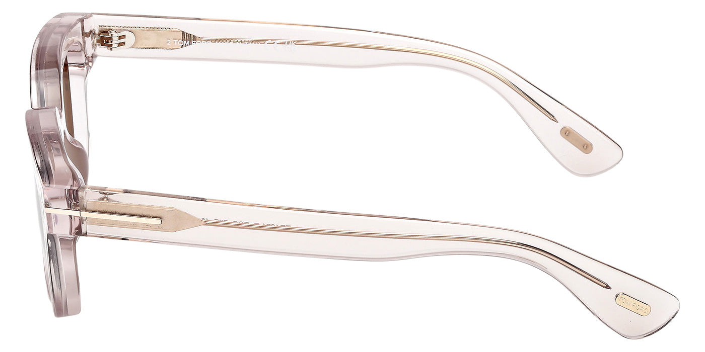 Tom Ford® FT1274-D Sunglasses - Shiny Light Pink/Brown