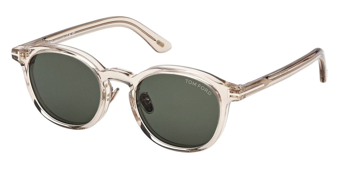 Tom Ford® FT1277-D Sunglasses - Shiny Light Brown/Green