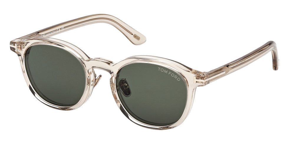 Tom Ford® FT1277-D Sunglasses - Shiny Light Brown/Green
