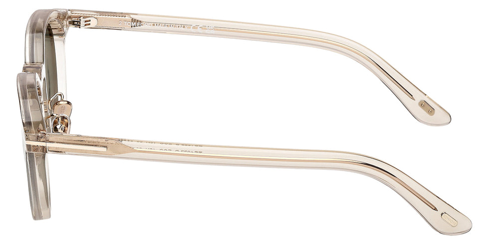 Tom Ford® FT1277-D Sunglasses - Shiny Light Brown/Green