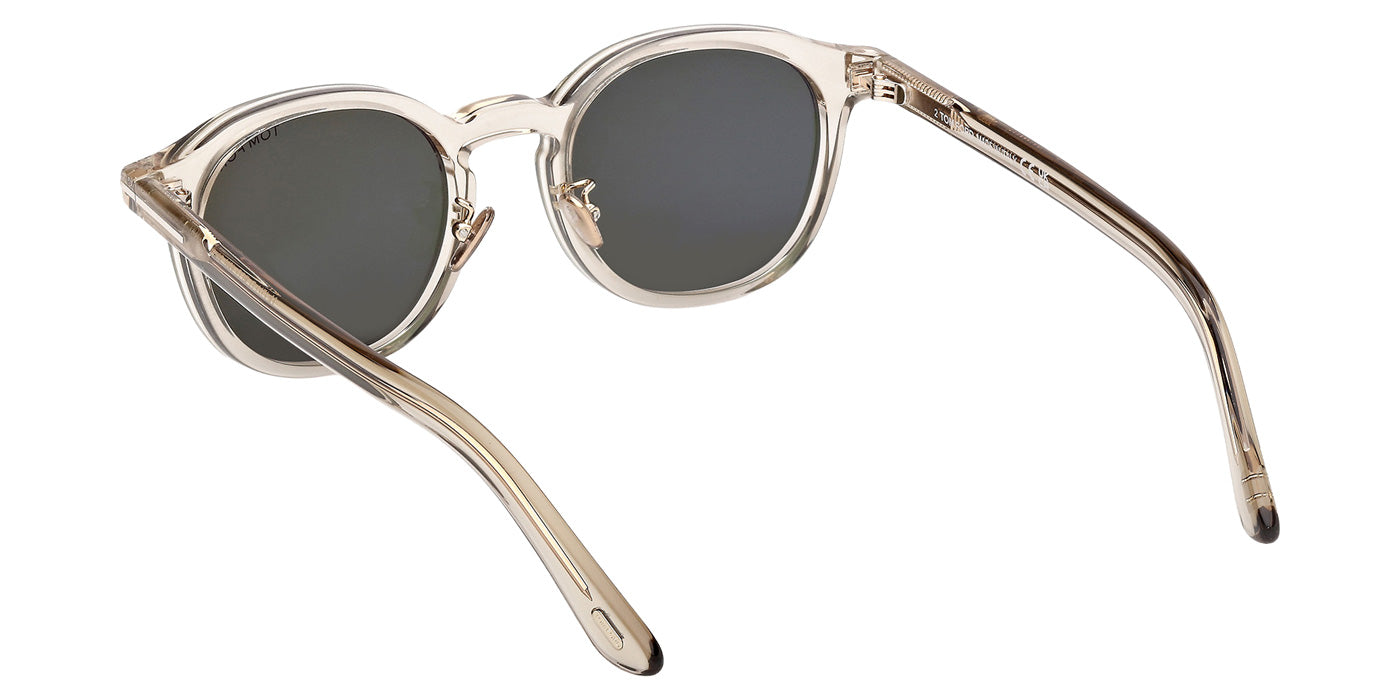 Tom Ford® FT1277-D Sunglasses - Shiny Light Brown/Green