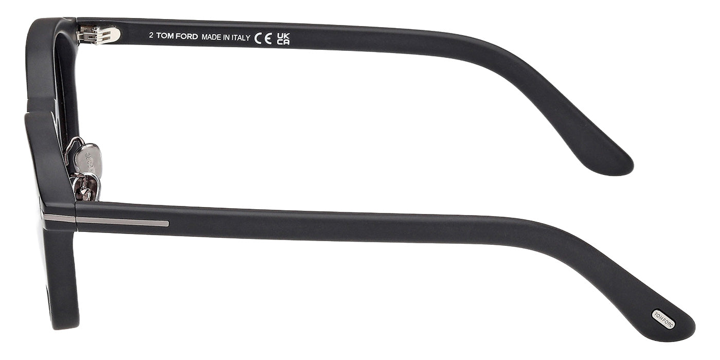 Tom Ford® FT1277-D-N Sunglasses - Matte Black/Smoke