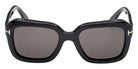 Tom Ford® FT1283 Sunglasses - Shiny Black/Smoke