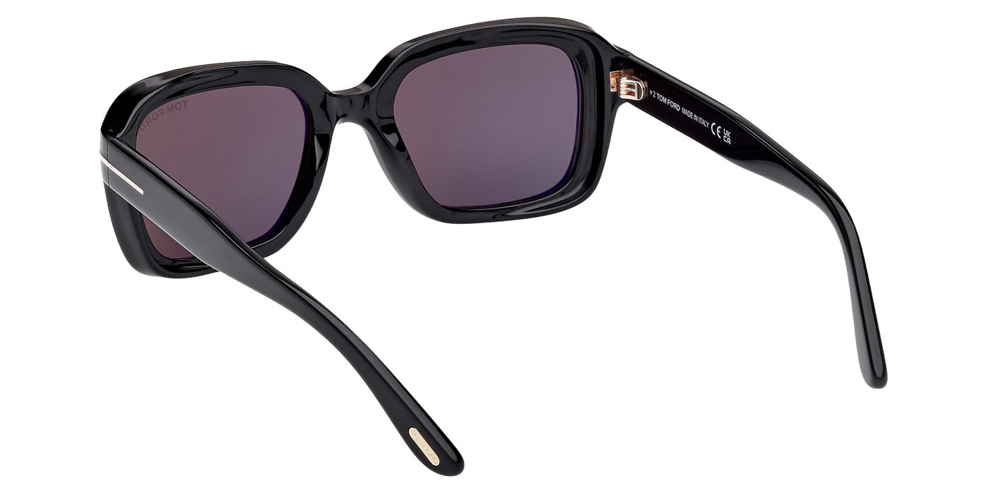 Tom Ford® FT1283 Sunglasses - Shiny Black/Smoke