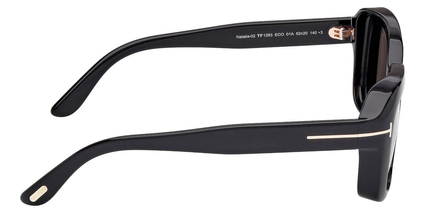 Tom Ford® FT1283 Sunglasses - Shiny Black/Smoke