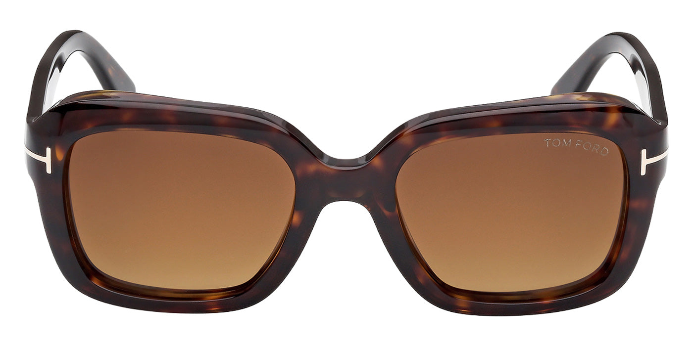Tom Ford® FT1283 Sunglasses - Dark Havana/Gradient Brown