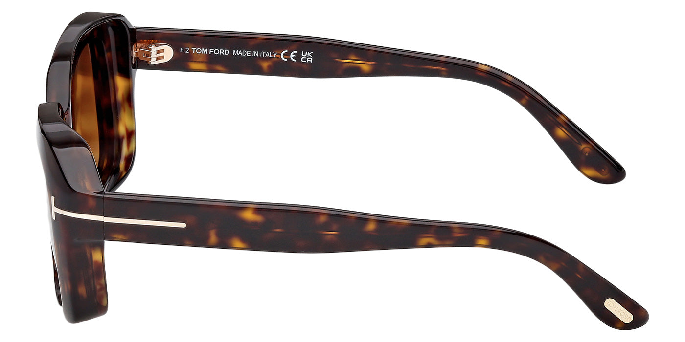 Tom Ford® FT1283 Sunglasses - Dark Havana/Gradient Brown