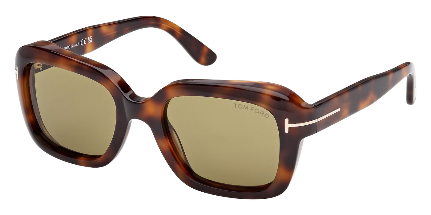 Tom Ford® FT1283 Sunglasses - Blonde Havana/Green