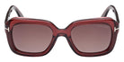 Tom Ford® FT1283 Sunglasses - Shiny Bordeaux/Gradient Bordeaux
