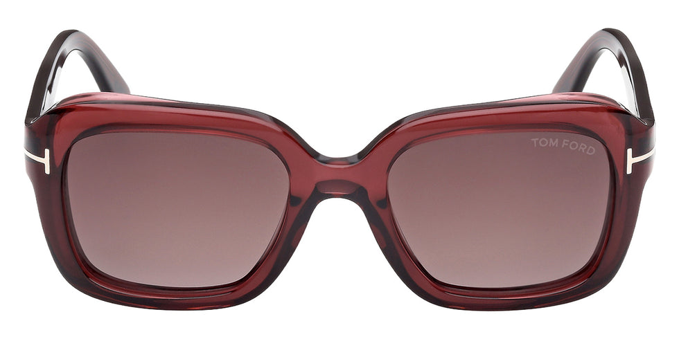 Tom Ford® FT1283 Sunglasses - Shiny Bordeaux/Gradient Bordeaux