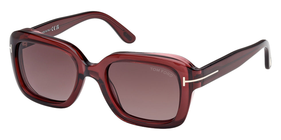 Tom Ford® FT1283 Sunglasses - Shiny Bordeaux/Gradient Bordeaux