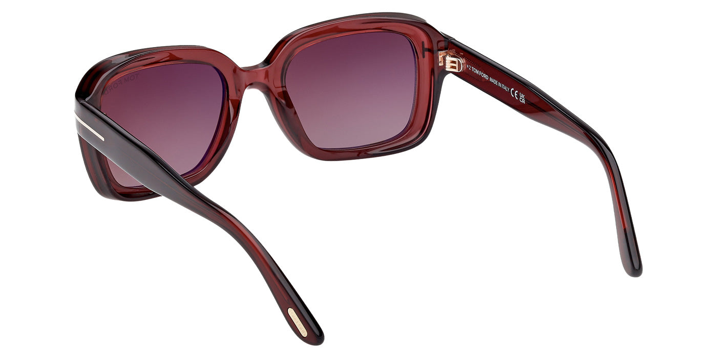 Tom Ford® FT1283 Sunglasses - Shiny Bordeaux/Gradient Bordeaux