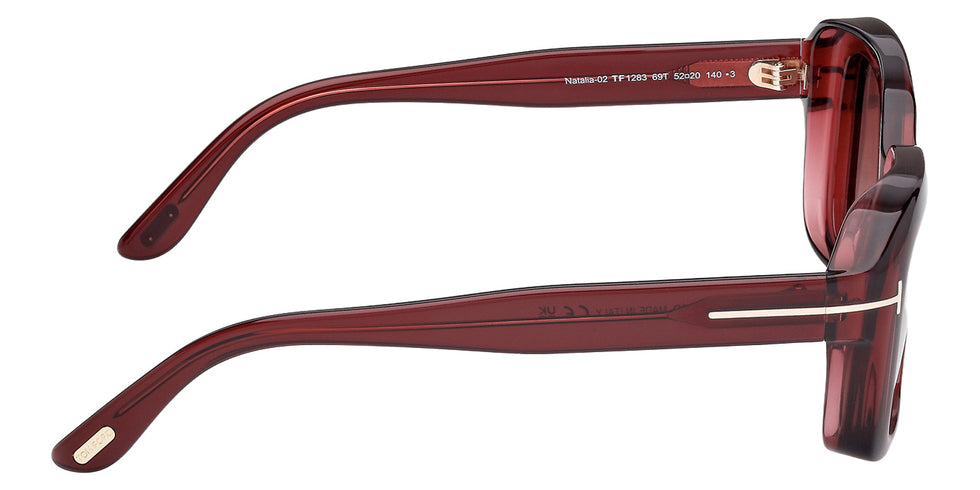 Tom Ford® FT1283 Sunglasses - Shiny Bordeaux/Gradient Bordeaux