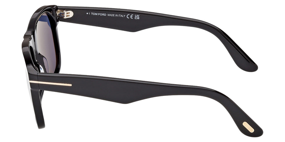 Tom Ford® FT1284 Sunglasses - Shiny Black/Blue