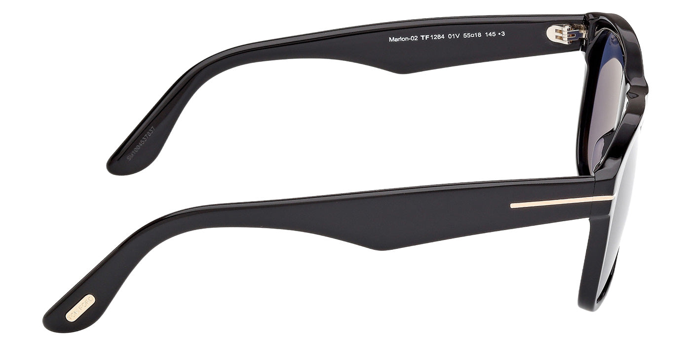 Tom Ford® FT1284 Sunglasses - Shiny Black/Blue
