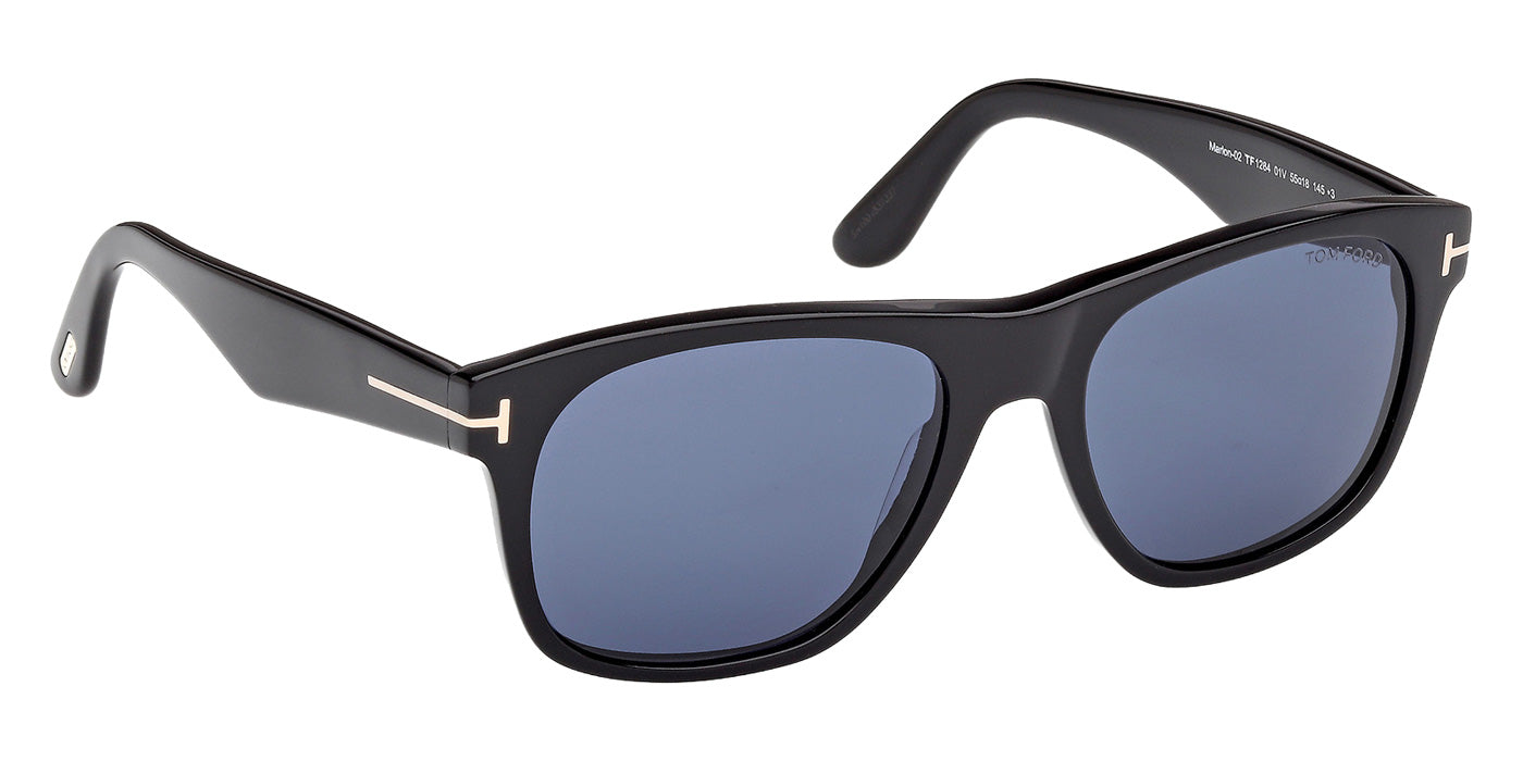 Tom Ford® FT1284 Sunglasses - Shiny Black/Blue