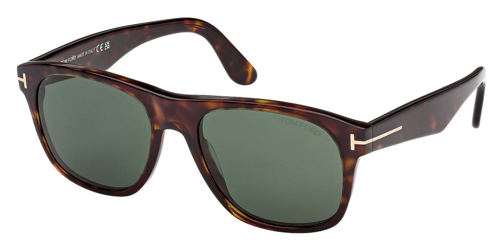 Tom Ford® FT1284 Sunglasses - Dark Havana/Green