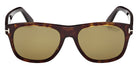 Tom Ford® FT1284 Sunglasses - Dark Havana/Green Polarized