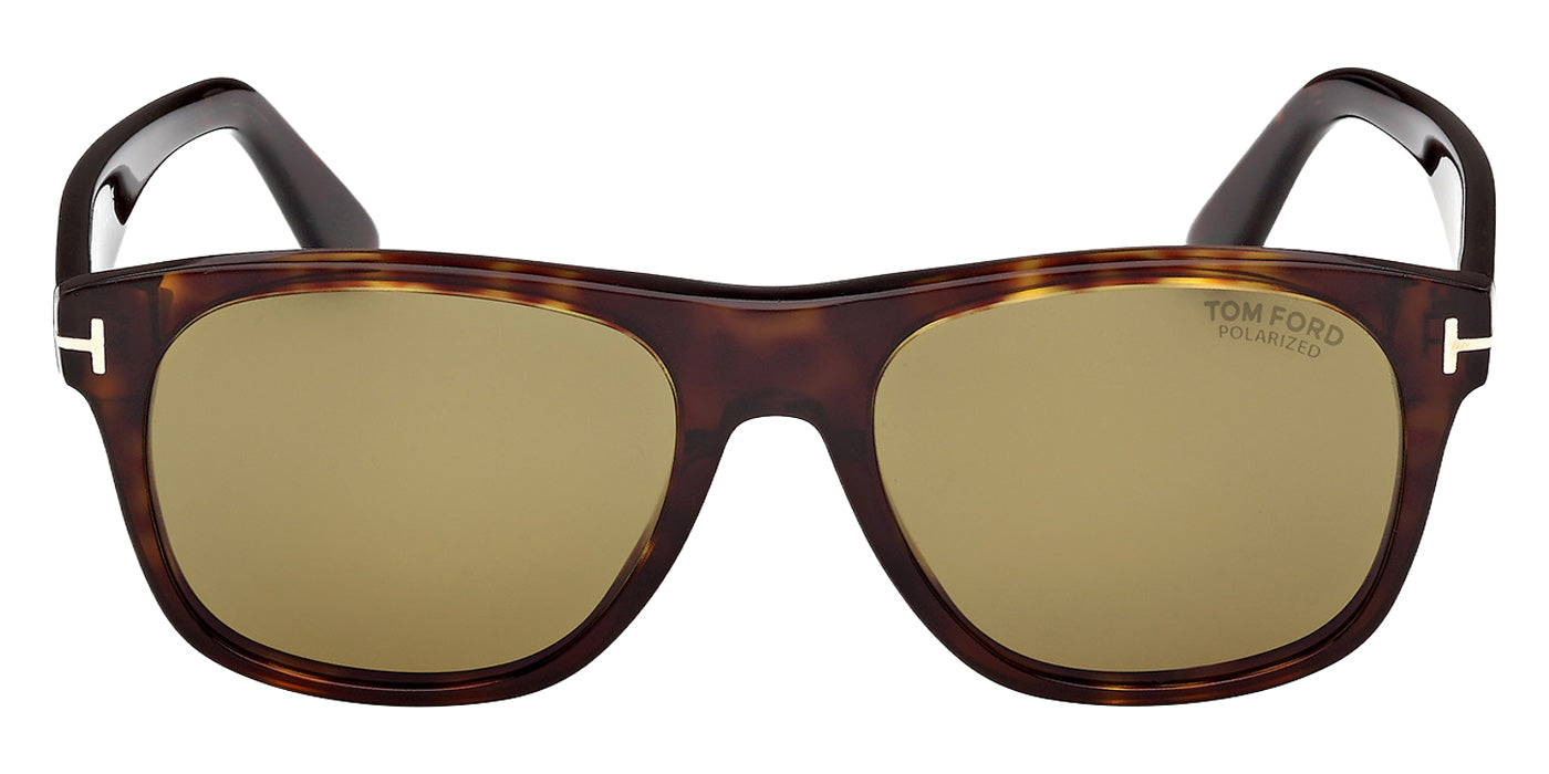 Tom Ford® FT1284 Sunglasses - Dark Havana/Green Polarized